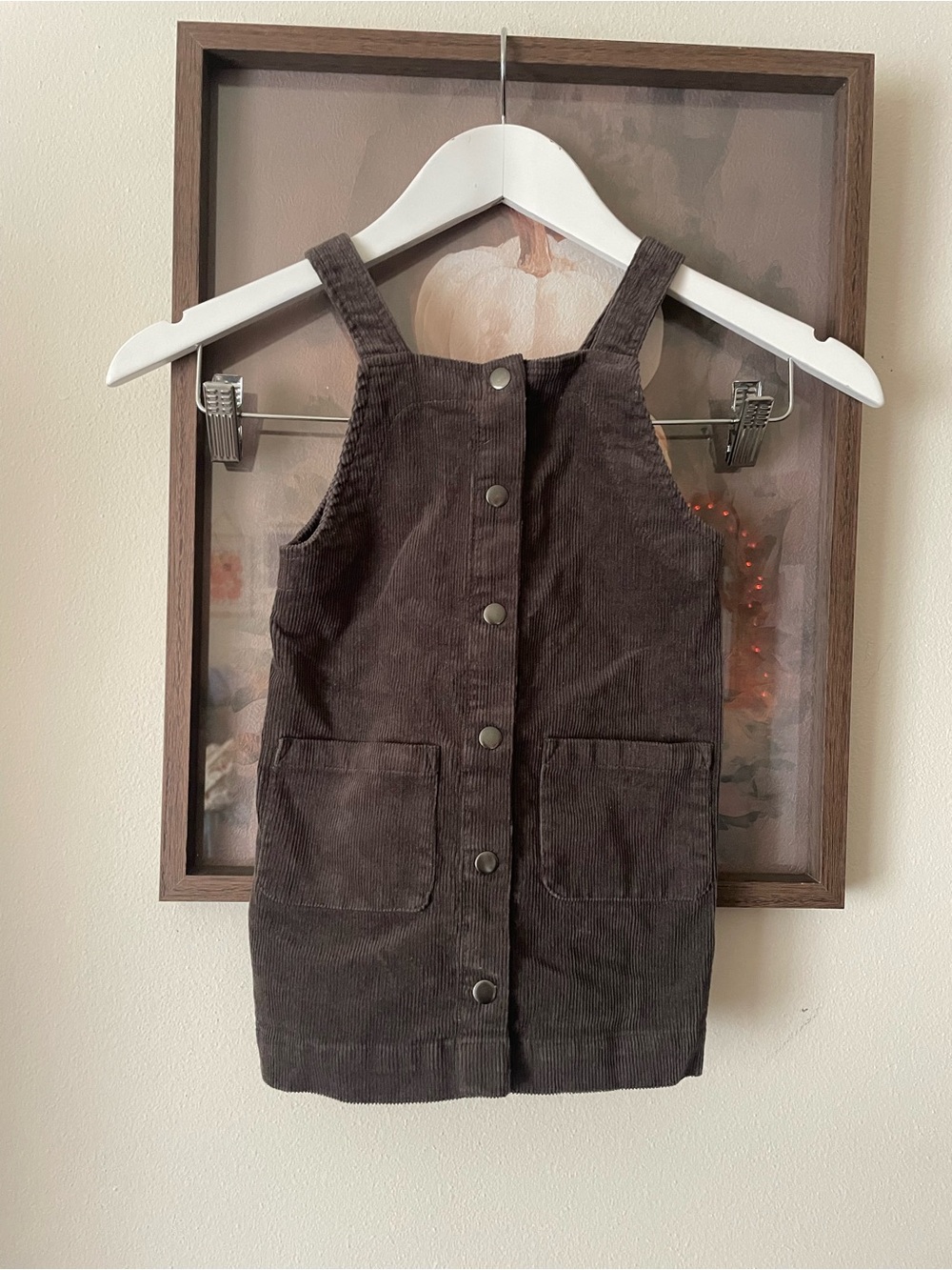 Kendi Organic Cotton Corduroy Pinafore Overall Dress Size Girls 3T